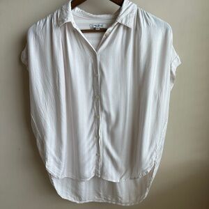 Madewell Pink Striped Boxy Top